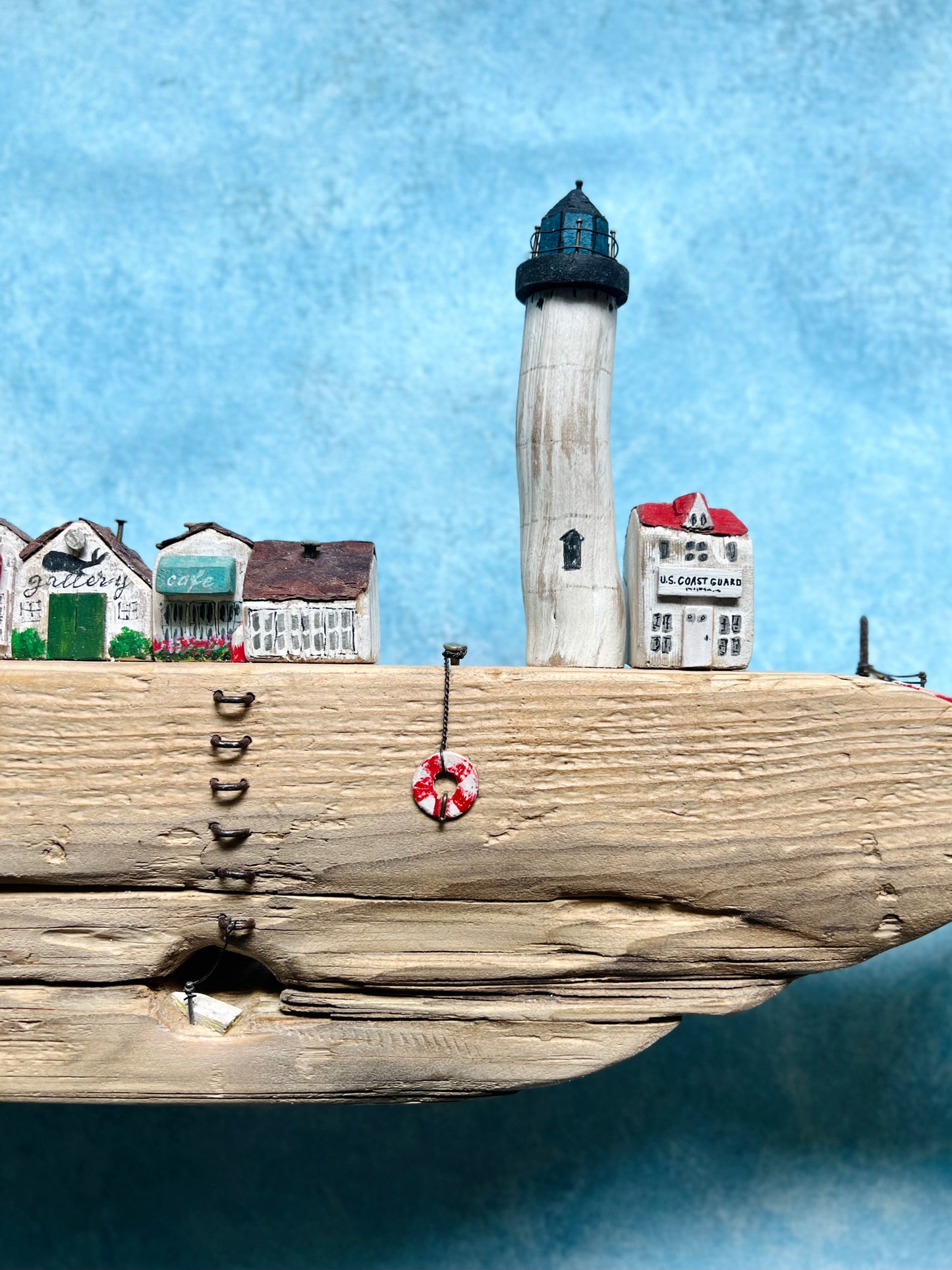 Whale with Chatham Lighthouse