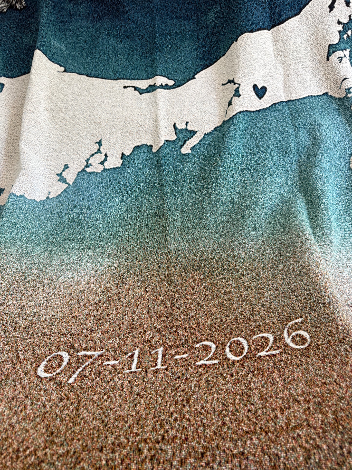 Custom Jacquard Woven Cotton Throw Blanket