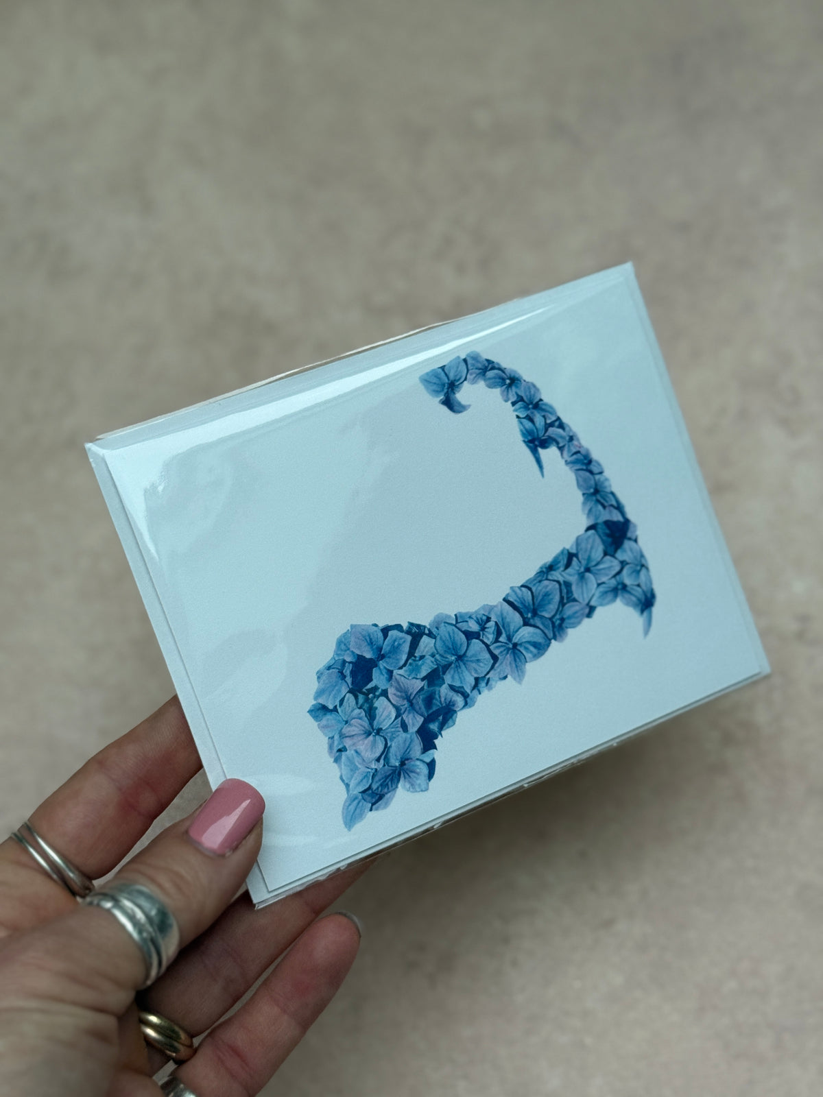 Blue Hydrangeas Cape Cod card