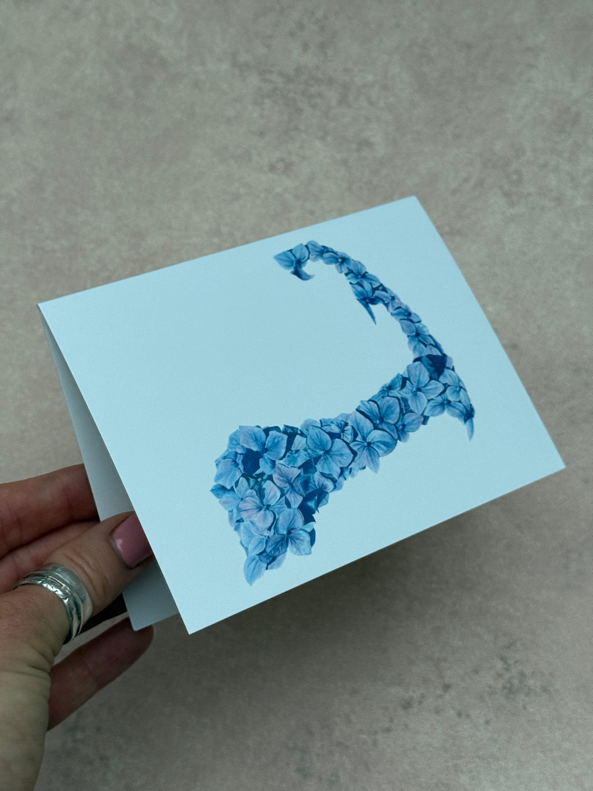 Blue Hydrangeas Cape Cod card
