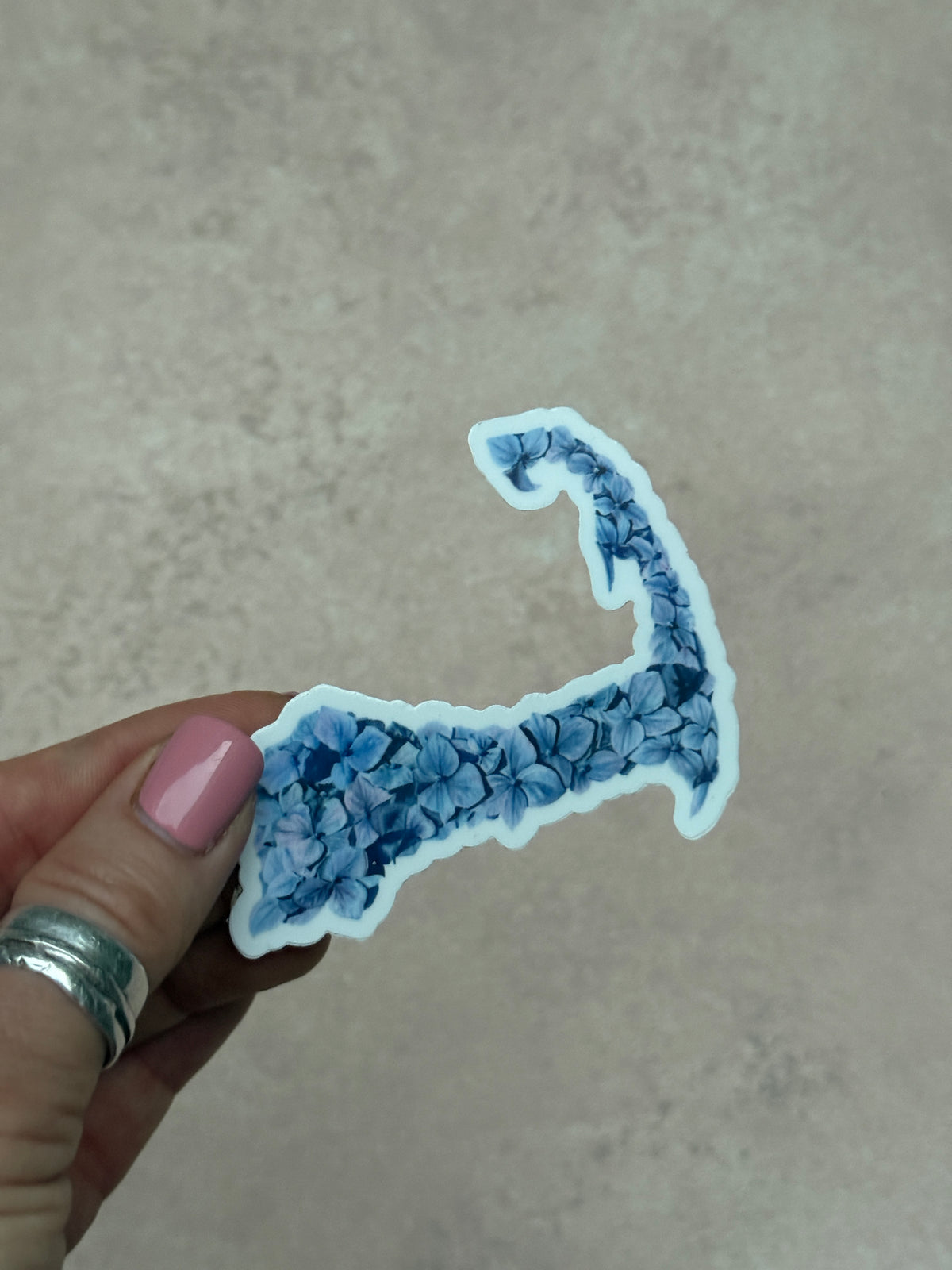 Blue Hydrangeas Cape Cod Die cut Sticker