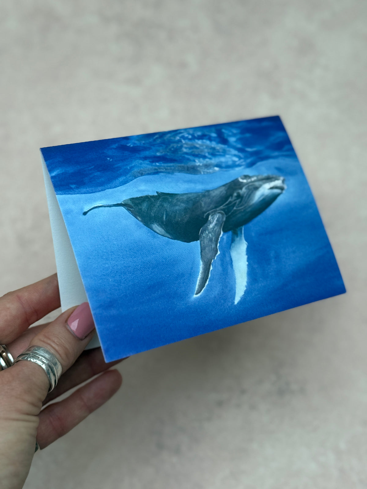 Underwater Whale card