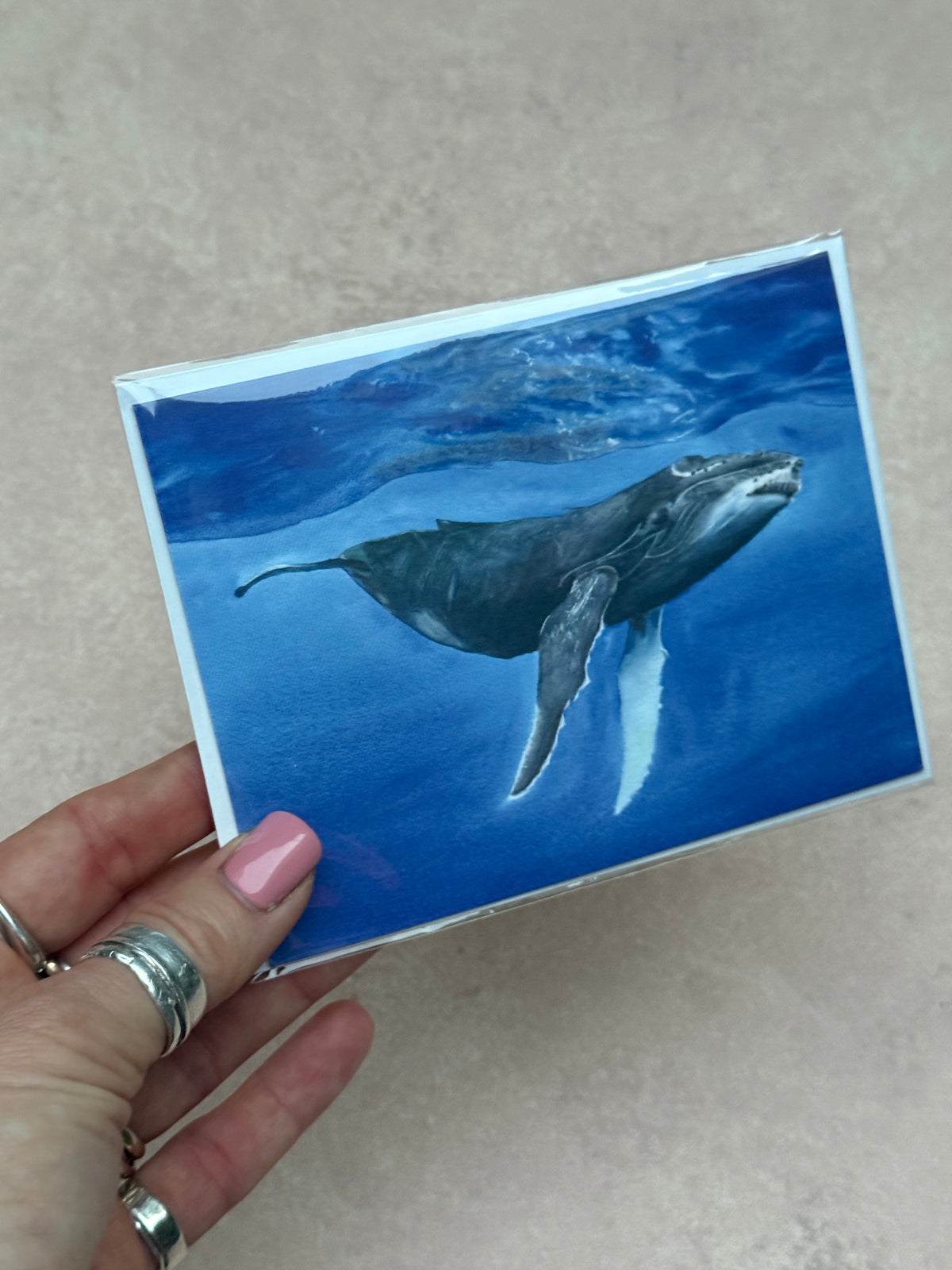 Underwater Whale card