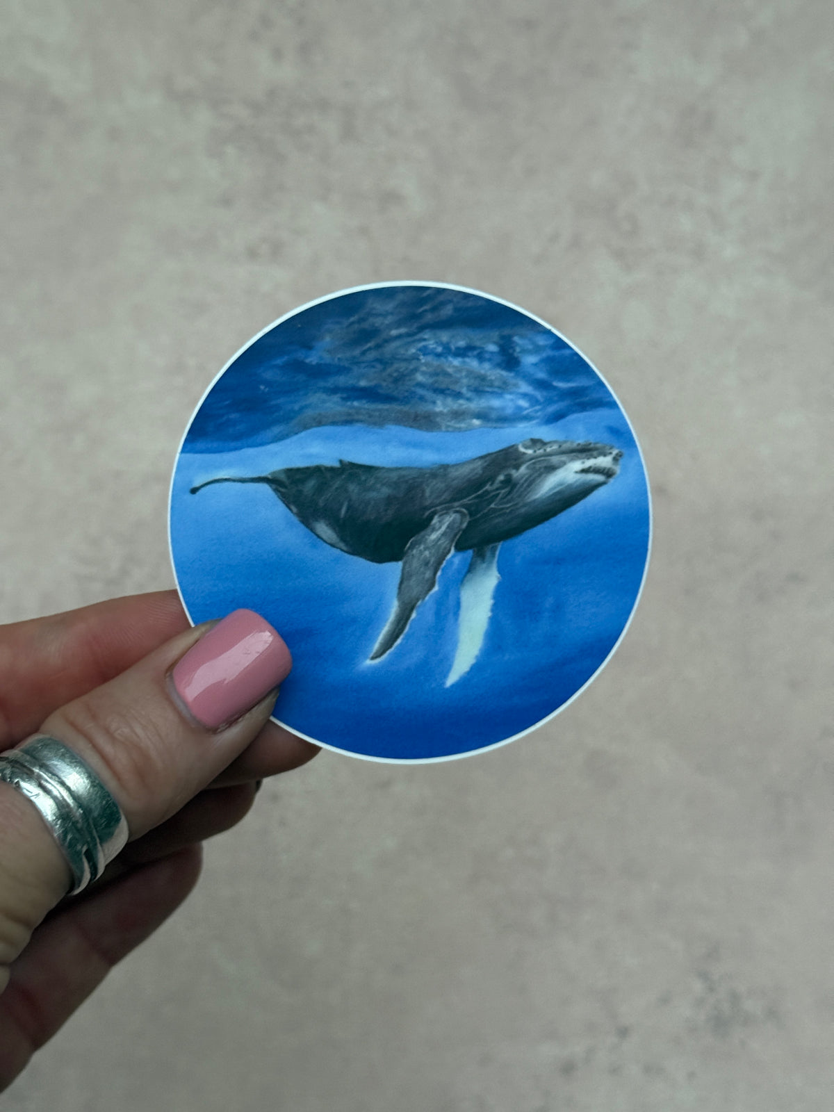 Underwater Whale Sticker