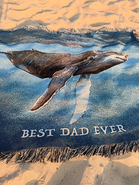 Custom Jacquard Woven Cotton Throw Blanket with Your Story