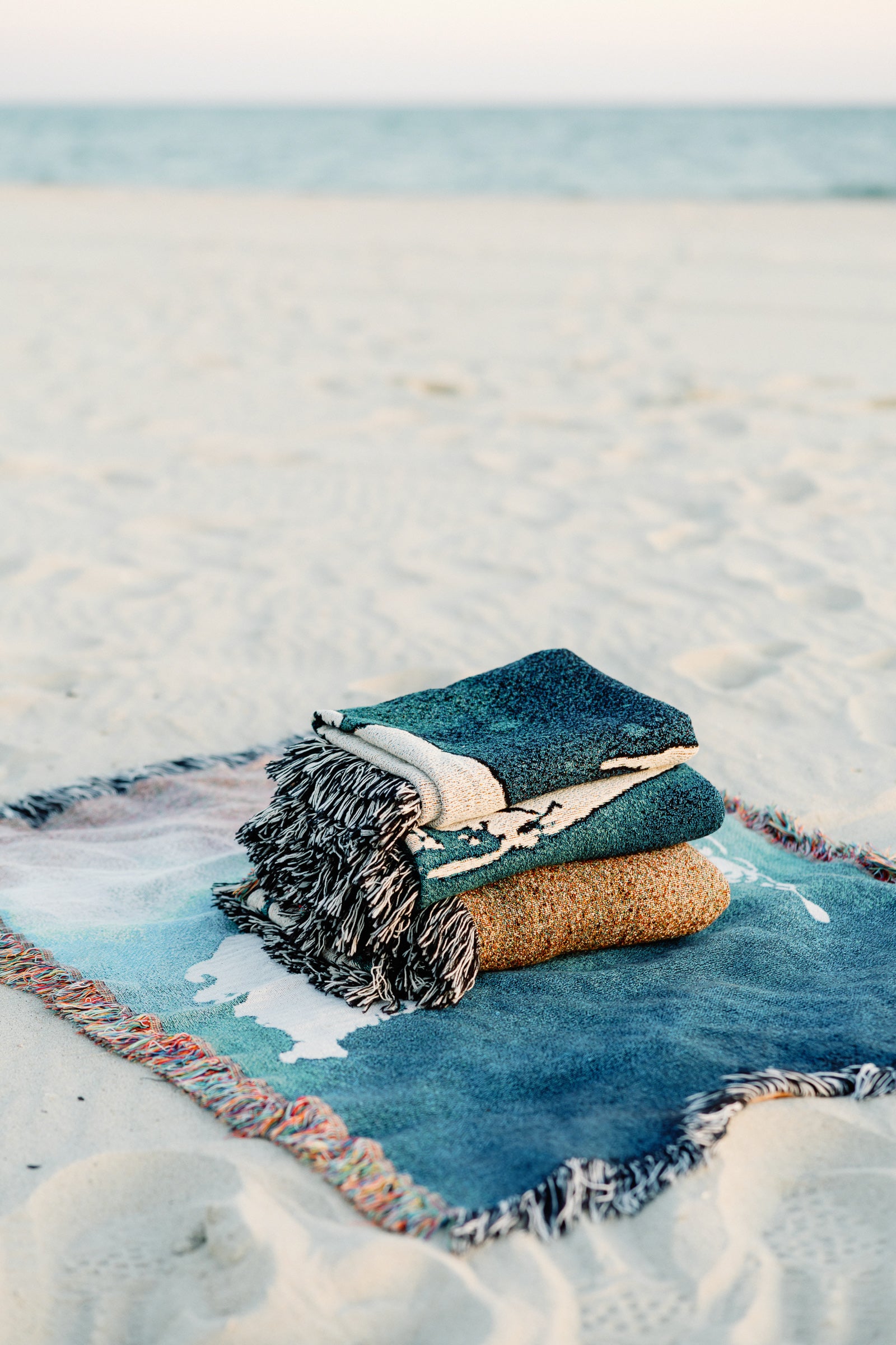布団・毛布 iMPeRF Ocean View Woven Throw Blanket M Ocean View Throw Blanket | iMPeRF
