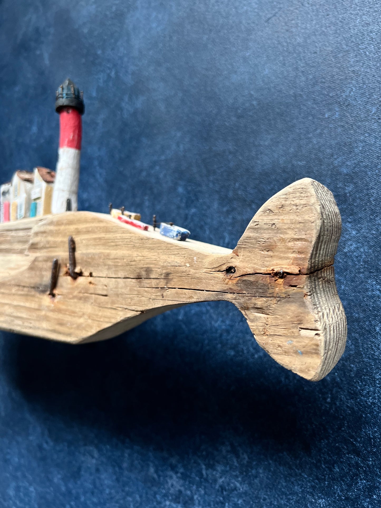 Whale with Nauset Lighthouse